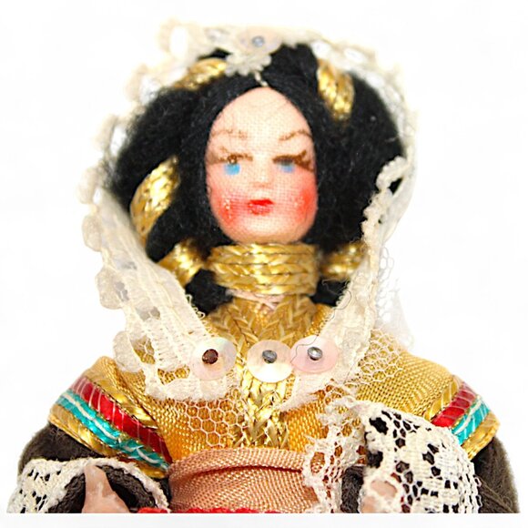 Vintage European Folk Costume Doll - Picture 6 of 6